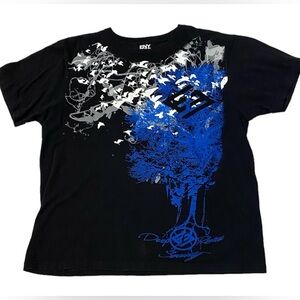 ENY CE Mens 2XL Black‎ Deep Rooted Society Tree Graphic T Shirt